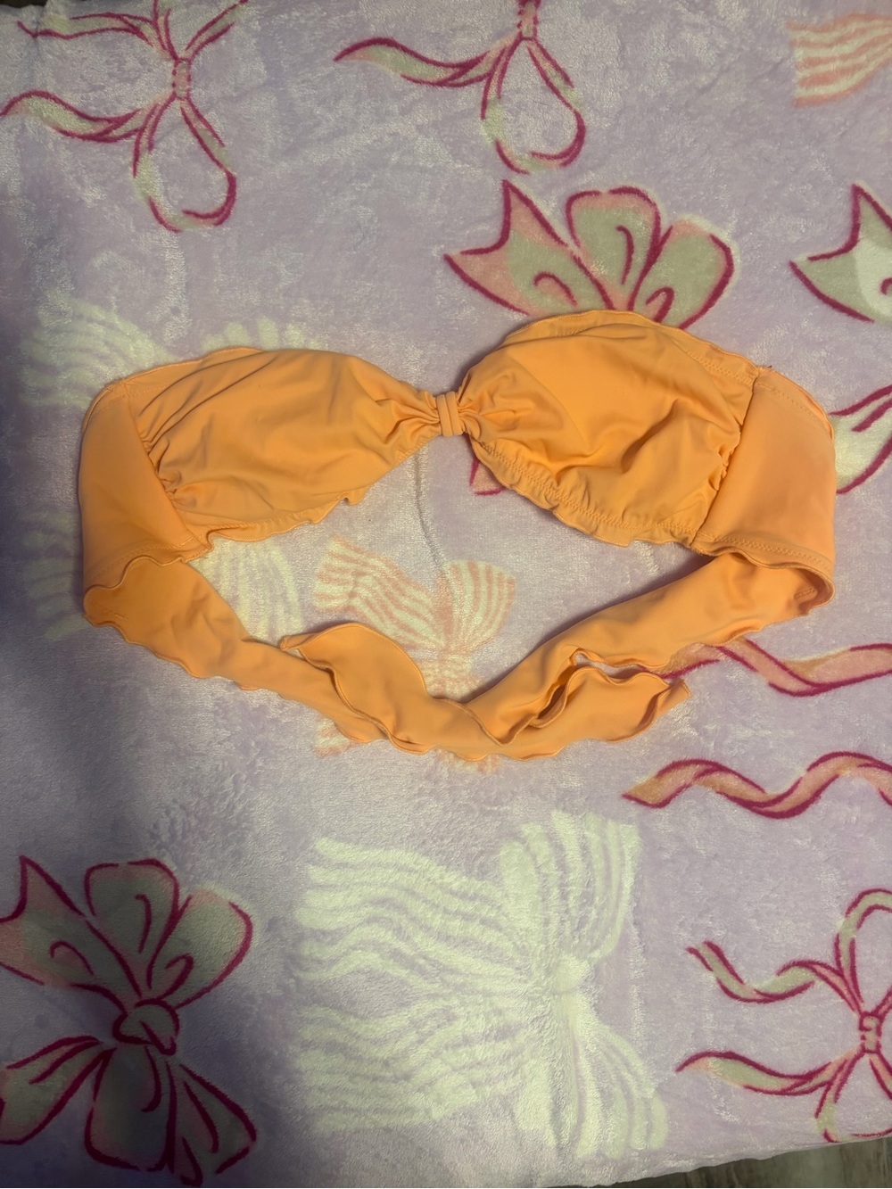Victoria's Secret Kids Orange Bandeau Swim Top
